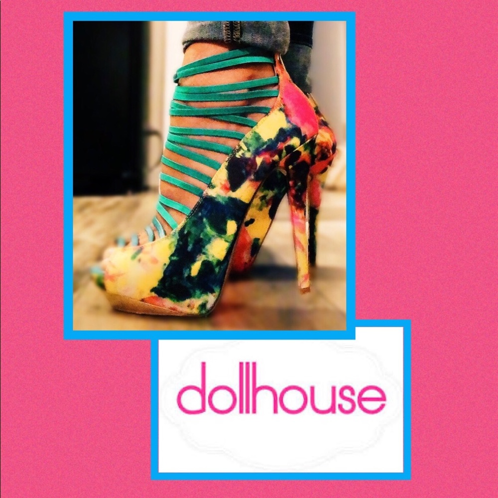 Dollhouse Open Toe Cages Heels